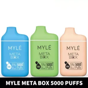 Myle Meta Box 2%(20mg) nicotine 5000 Puffs Disposable Vape in Dubai